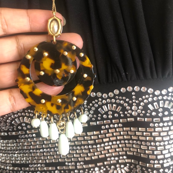 J. Crew Crescent Floral Pendant Necklace - Picture 4 of 9